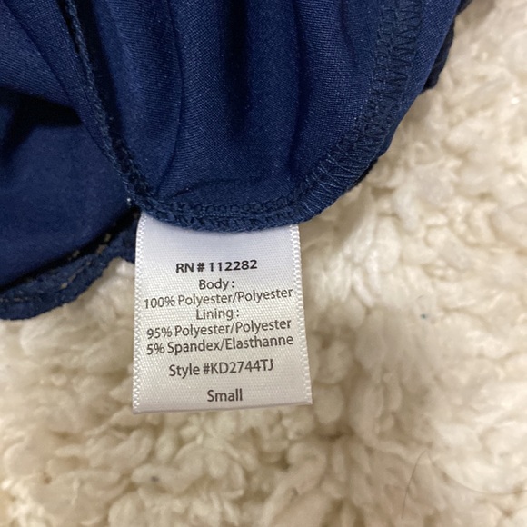 Greylin Stretch Halter Dress (navy) NWOT - Picture 5 of 5